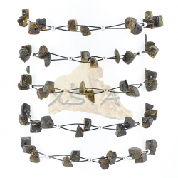 Baltic amber bracelet with wire